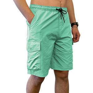 Custom <b>Men</b> Cargo <b>Shorts</b> Breathable Multi Pocket With <b>Elastic</b> <b>Waistband</b> Drawstring Summer Comfort Casual <b>Shorts</b> for <b>Men</b> - Product Image 1