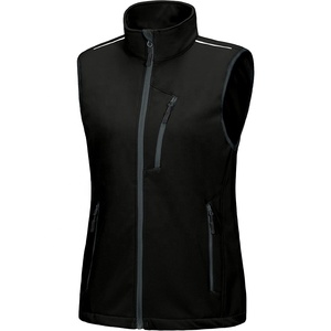 Women's Lightweight Softshell Waistcoat Fleece Lined Windproof <b>Jacket</b> for <b>Hiking</b> Travel Button Diamond Outer Wear Gilets Short - Product Image 1