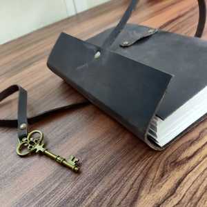 Carnet de notes en cuir à Usage personnel, carnet de voyage, agenda personnalisé, carnet de notes en cuir, Journal en papier vierge - Product Image 5