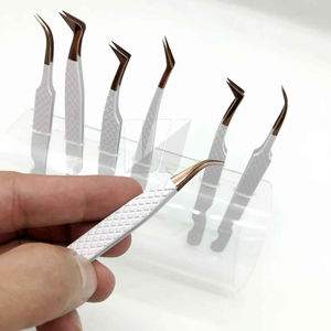 Pinces à épiler professionnelles de qualité supérieure Kaamir Instruments, en acier inoxydable japonais, anti-magnétiques, avec poignée confortable, pointe lisse - Product Image 5