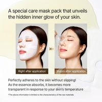 Masque en hydrogel au collagène MIXSOON 35g x 5ea Soins de la peau coréens Marque privée Ampoule hydratante à l'essence de haricot Masque en feuille de collagène