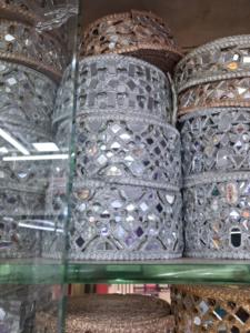 Nouveauté : dentelle brodée en polyester de haute qualité, effet miroir métallique, dentelle florale, couleur personnalisée, chaussures, vente chaude - Product Image 2