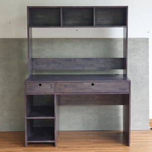 <b>Simple</b> Design 120x60x160cm Rubber Wood Computer Table FD68053 Integrated Bookshelf <b>Desk</b> with Drawer for Laptop Users - Product Image 6