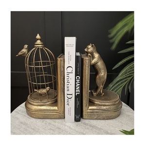 Sujetalibros de diseño de animales de Metal con acabado Dorado de la más alta calidad, diseño maravilloso, extremos de libros decorativos para el hogar, soportes para estantes para la venta superior - Product Image 3