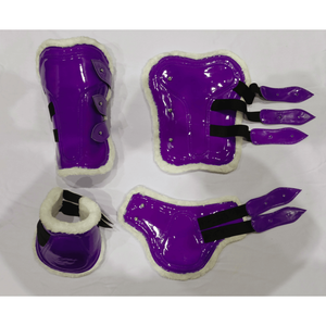 Bottes d'équitation confortables SURGIGYNE de qualité supérieure internationale, certifiées CE, légères, imperméables, durables, personnalisables, violettes - Product Image 5