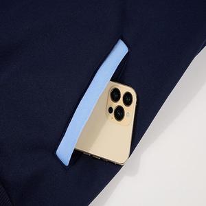 Sweat à capuche classique pour homme, poids lourd, avec couleurs contrastées, manches longues, fermeture à cordon - Product Image 4