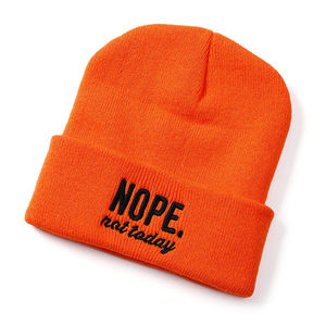 Bonnet en laine 100% à la mode avec logo personnalisé en gros chapeau de plage en plein air utilisation hiver automne mode unisexe - Product Image 4