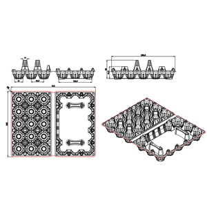 Hevdem - Bandeja de Plástico Transparente para Huevos de 15 Celdas, para Granjas y Mercados, Hecha en Turquía - Product Image 1