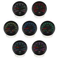 Set 2 Gauge Murah 85mm (3 3/8") untuk Chevrolet 12V GPS Speedometer 200MPH Odometer Tachometer 8000RPM Pengukur Bahan Bakar/Suhu Air 40-120 Suhu Oli