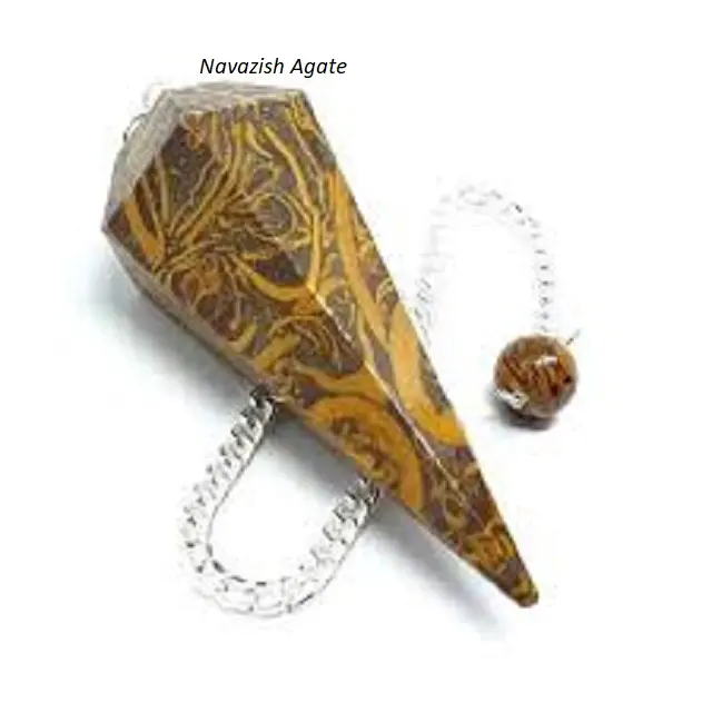 Fashion Jewelry Natur Carv Gemstones Crystal Conicalness Spiritual Pendulum Crafts Mariyam Jasper Crystal Pendulums For Gift