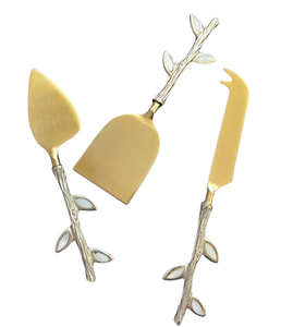 Mango de resina Herramienta para queso Acero inoxidable Hecho a mano Cuchillos decorativos para queso Fiesta Restaurante Cubiertos - Product Image 2