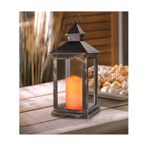 2025 <b>Set</b> of Two Fancy Design Metal & Glass Candle <b>Lanterns</b> Best Quality Table Top Decorative for Hanging Made of Iron & Steel - Product Image 2