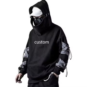 Sudadera con Capucha Techwear para Hombre, Sudaderas Techwear Personalizadas, Chaqueta Urbana 100% Algodón, Sudaderas Techwear Cyberpunk para Hombre - Product Image 6