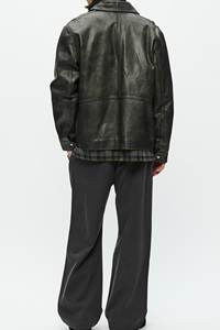 Chaqueta extragrande de cuero de vaca para hombre con estilo, ropa informal para hombre, tela de alta calidad 100% con logotipo personalizado e impresión Digital - Product Image 2