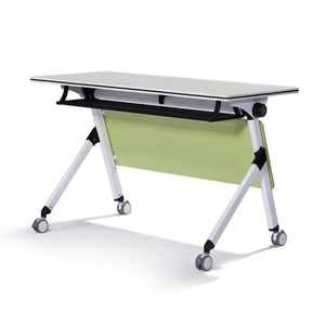 Thiết kế hiện đại có thể gập lại đào tạo bảng với bánh xe Modular hội nghị cuộc họp và trường học Sử dụng bán buôn có thể gập lại nghiên cứu bàn - Product Image 5