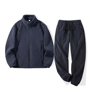 Sudadera con capucha y cremallera personalizada, ropa de calle de gran tamaño, chándal recortado cuadrado, conjunto de 2 piezas, chándal para hombre, conjunto de Sudadera con capucha de peso pesado - Product Image 5