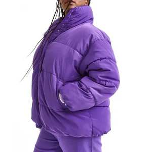 2024 chaqueta cálida de invierno de diseño personalizado de moda para mujer transpirable OEM con logotipo personalizado chaqueta acolchada para exteriores acolchada - Product Image 3