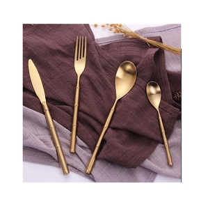 Juego de cubiertos de acero inoxidable, utensilios de cocina como cuchara, tenedor y cuchillo, viene con alta tendencia, 4 piezas - Product Image 6