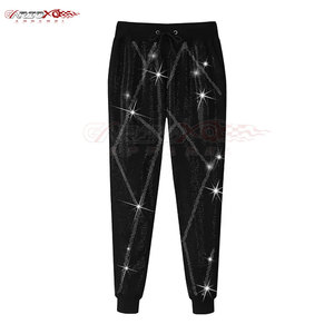 Chándal de dos piezas para mujer con diamantes de imitación brillantes y acabado limpio para viajes o discoteca con cremallera Sudadera con capucha Chándal para mujer - Product Image 4