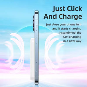 울트라 얇은 USB C 미니 무선 휴대용 충전기 5000Mah 자석 슬림 파워 뱅크 10000mah PD 20W 고속 충전 마그네틱 파워 뱅크 - Product Image 3