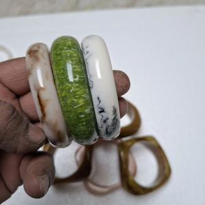Handmade Resin <b>Bangles</b> Bracelet Trendy Fashion Jewelry for Women Wholesale Price from India - Product Image 1