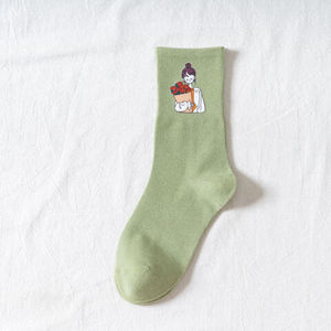 ODM Chaussettes décontractées pour hommes en coton respirant évacuant l'humidité Confortable à porter au quotidien avec conception d'impression numérique - Product Image 4