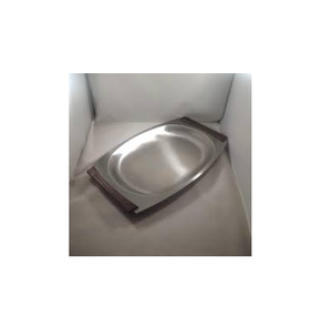 Plateau en acier inoxydable fait à la main avec taille personnalisée, vaisselle de décoration pour la maison, fabriqué en inde - Product Image 1