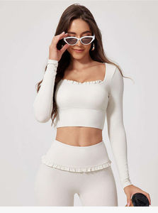 Ropa Deportiva Personalizada, Pantalones de Yoga, Ropa de Gimnasio para Mujer, Cintura Alta, Poliéster/Nailon, Secado Rápido, Transpirable, Logotipo Personalizado - Product Image 4