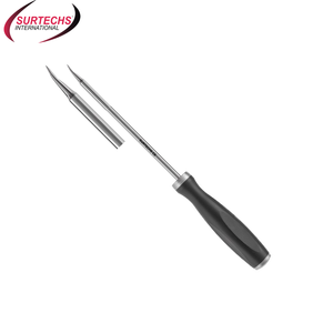 Surtechs 25 degrés pointe inclinée en acier inoxydable genou arthroscopie Chondro choisit la base d'instruments chirurgicaux manuels - Product Image 1