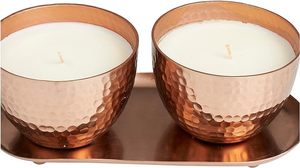 Bougie en pot martelé en métal élégant avec plateau pour mariage à la maison et décoration lumineuse de festivals au meilleur prix - Product Image 6