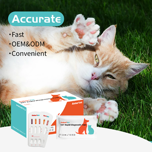 Prueba Rápida 3 en 1 para Detección de FeLV, FIV y Toxoplasmosis en Sangre, Kit de Tiras Reactivas para Veterinaria - Product Image 2