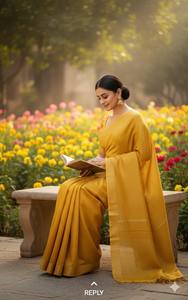 Sari en soie Tussar pur multicolore de qualité supérieure pour femmes, conçu avec des détails exquis et un charme ethnique intemporel en provenance d'Inde - Product Image 5