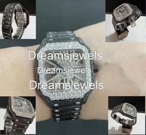 VVS Stainless Steel Square Dial Analog Quartz Movement 5mm Thickness Glass <b>Crystal</b> Luxury Watch with Auto Date <b>for</b> Men - Product Image 2