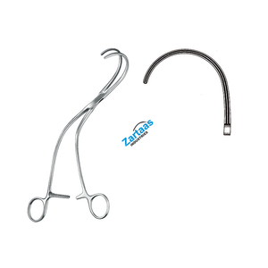 Fórceps de vasos sanguíneos Weber de acero inoxidable de alta calidad curvado derecho 26cm/10,25 "Fabricante de instrumentos de Neurocirugía - Product Image 5