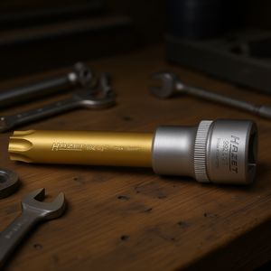 Hazet Extra Long 1/2'' Screwdriver <b>Socket</b> with Knurling TORX Square-High Quality Product - Product Image 3