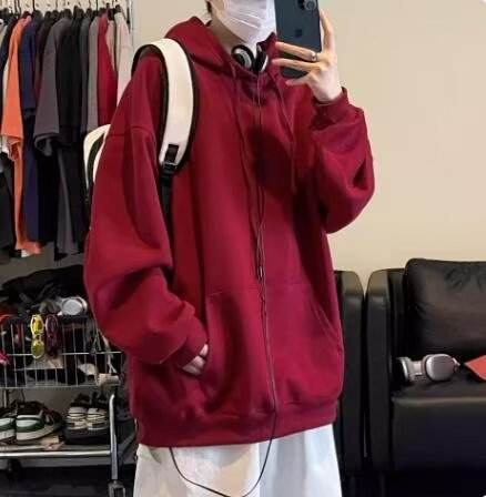 Burgundy hooded sweatshirt