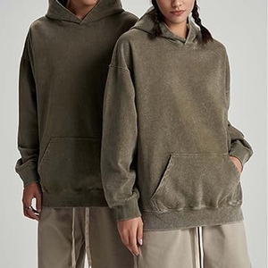 Custom Acid <b>Washed</b> Men's Hoodie Winter Sweatshirt Logo Printing Polyester/Cotton Streetwear Screen Print Hoodie Usaze Sports - Product Image 5