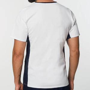 Tops de blouses médicales à col en V de marque privée pour les médecins et le personnel hospitalier, jersey en élasthanne confortable - Product Image 6