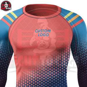 Camiseta Deportiva de Manga Larga con Cuello Redondo para Hombre, para MMA, Gimnasio, Fitness, Cómoda, de Secado Rápido, Tejido de Alta Calidad de 220g - Product Image 5