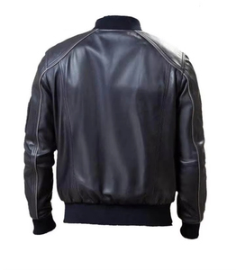 Veste Bomber en Cuir Décontractée pour Homme, Modèle Classique Hiver 2026, Personnalisable, Vente en Gros à Prix Abordable - Product Image 2