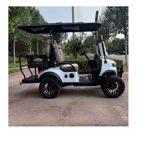 4-Seater Electric Golf Cart 5kw Motor <b>72V</b> <b>Battery</b> Steel Construction Lifted Design CE Certified 50-70km/h - Product Image 1