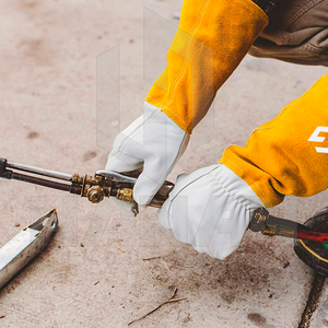 ถุงมืองานเชื่อมหนังถุงมือนิรภัยอุตสาหกรรมทนความร้อนสำหรับงานหนัก - Product Image 2