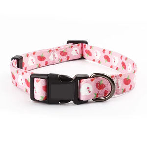 Collar de perro con logotipo personalizado de la mejor calidad, accesorio duradero de nailon para mascotas con estampado de poliéster de goma, collares de perro personalizados al por mayor - Product Image 6