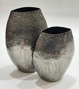 Vase à fleur moderne à double ton en aluminium métal laiton cuivre Vente à chaud Décoration de maison jardin bureau - Product Image 2