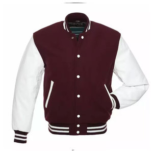Fabricante personalizado de alta calidad Vintage invierno y otoño de los hombres de cuero de béisbol Letterman Varsity chaquetas - Product Image 1
