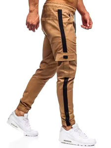 Pantalones Deportivos Casuales de Cintura Media, Cómodos y Elásticos, con Bolsillos, 100% Algodón, para Correr y Ropa Deportiva - Product Image 2