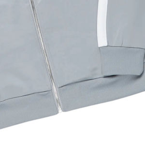 Ropa de calle Vintage de alta calidad LOGO personalizado Chándal apilado Hombres Pantalones apilados con chaqueta con cremallera Conjunto de alta calidad - Product Image 6