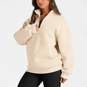 Oferta Caliente: Sudaderas y Hoodies Oversize para Mujer con Media Cremallera, Estilo Y2K, Atuendos de Moda Otoñal - Product Image 5