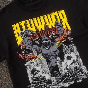 Camiseta de gran tamaño para hombre, impresión digital sólida personalizada para logotipo bordado, algodón/fibra de bambú, peso pesado, unisex - Product Image 4