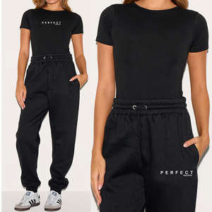 PARFAIT MARRON JAMBE DROITE COUTURE DÉTAILLÉE PANTALONS DE SURVÊTEMENT UNISEXE ZIPPER SWEATSHIRT CASUAL WEAR JOGGERS SET LOGO PERSONNALISÉ - Product Image 6